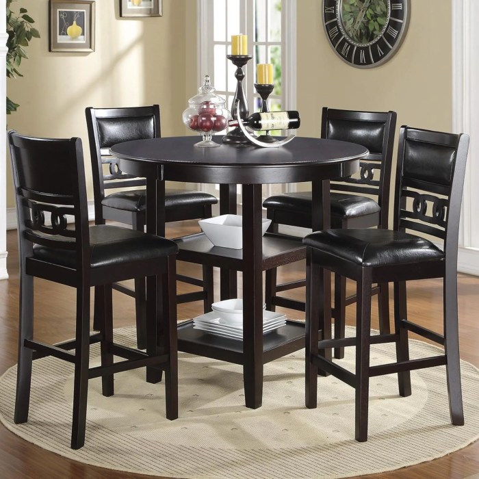 Counter height dining set luxury