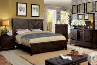 Bianca Dark Walnut Panel Bedroom Set from Furniture of America ...